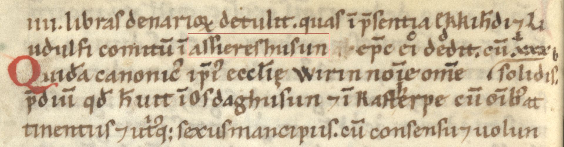 Kapitel 32 der Vita Meinwerci, Originalhandschrift Seite 19